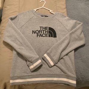 The North Face gray sweatshirt